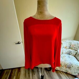 Holiday red blouse by Vince Camuto xl